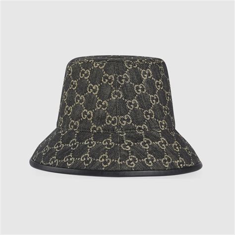 mens gucci bucket hats|Gucci hat men denim.